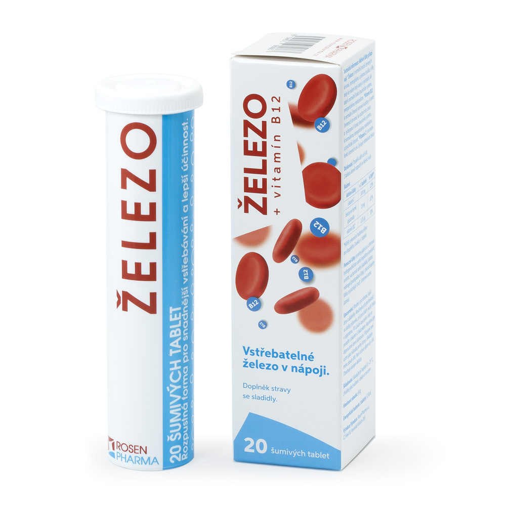 Železo - &scaron;umiv&eacute; tablety